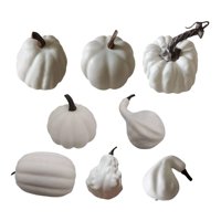 Magideal - Juego De Calabazas Artificiales De 8 Piezas, Verduras Artificiales Para Halloween, Minicalabazas Falsas Para Otoño, Granja, Hogar, Halloween, Acción