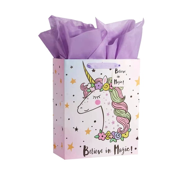 Bolsa de Regalo Bobobag 33 cm Unicornio con Papel de Seda