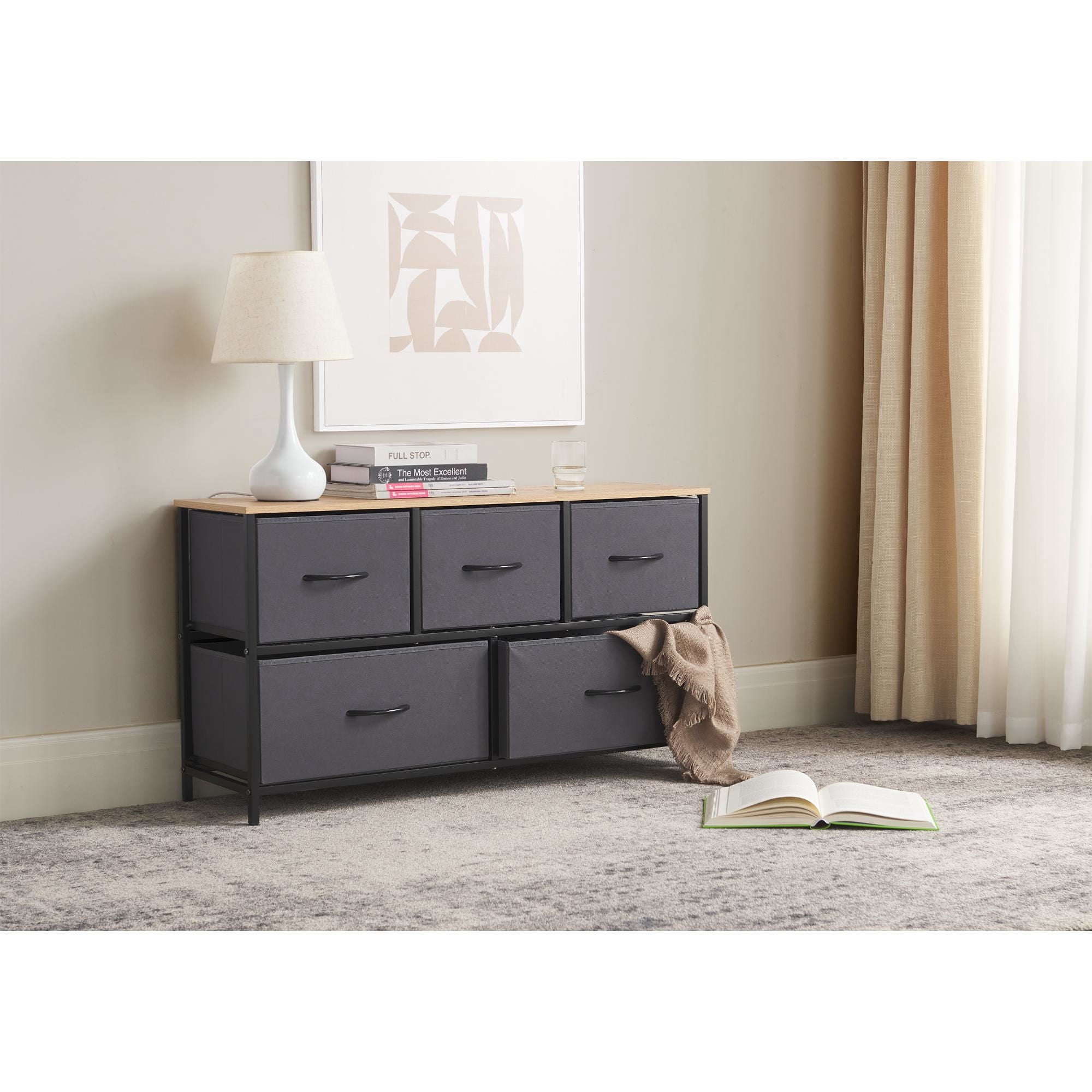 Mainstays - Cómoda Dormitorio 5 Cajones 99x29.8x54.3 Cm