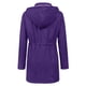 thumbnail image 3 of Gabardina impermeable LOMON con capucha larga, color morado, talla M, 3 of 6
