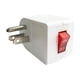 thumbnail image 2 of Adaptador de enchufe Oviitech 2 unidades con interruptor On/Off blanco, 2 of 6