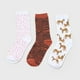 thumbnail image 3 of Calcetines Mujer Tripack Mix Animal Print Café Corona, 3 of 4
