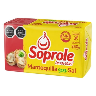 Mantequilla Con Sal 250 G Soprole