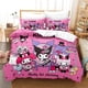 thumbnail image 5 of Kids Anime Kuromi Duvet Cover SetSoft and Breathable 3 Pieces Bedding Set Lightweight Comforter Cover with Zipper Twin, 5 of 5