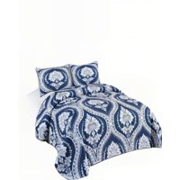 Genérico - Cubrecama De Verano Con Pompon Y Diseno King Multicolor