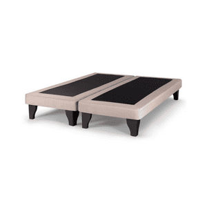 Importclick - Base Dividida Cama Europea 2 Plazas 150X200 Cm Beige Felpa