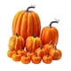 thumbnail image 3 of 14 calabazas artificiales de espuma para decorar fiestas de granja, decoración del hogar, mesa de comedor interior de otoño, surtido de Halloween Naranja, 3 of 5