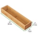 thumbnail image 3 of Organizador de cajones apilable de bambú para oficina de 30 cm de largo (paquete de 2), madera natural, 3 of 5