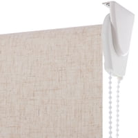 Bertex - Cortina Roller Blackout Lino Jaspeado, Alto Ajustable Máximo De 170 Cm X Ancho A Elección Para Sala, Living, Oficina O Dormitorio (120 Cm De Ancho X 170 Cm De Alto)