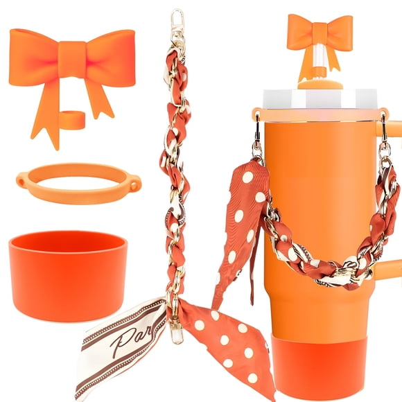 Accesorios para Botella LEISENOR Stanley Cup Bow Naranja