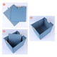 thumbnail image 3 of REGALWOVEN REGALWOVEN Caja de Almacenamiento de Tela con Tapa de Asas de Madera, Organizador Plegable para Estantes, Solución de Almacenamiento Azul 15*12.8*12.8, 3 of 6