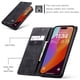 thumbnail image 4 of CaseMe Funda de Cuero para iPhone 15 Pro Max, Funda de Cuero Tipo Billetera con Tarjetero, Cierre Magnético, a Prueba de Golpes, Soporte, Funda Protectora para iPhone 15 Pro Max, Negro, 4 of 12