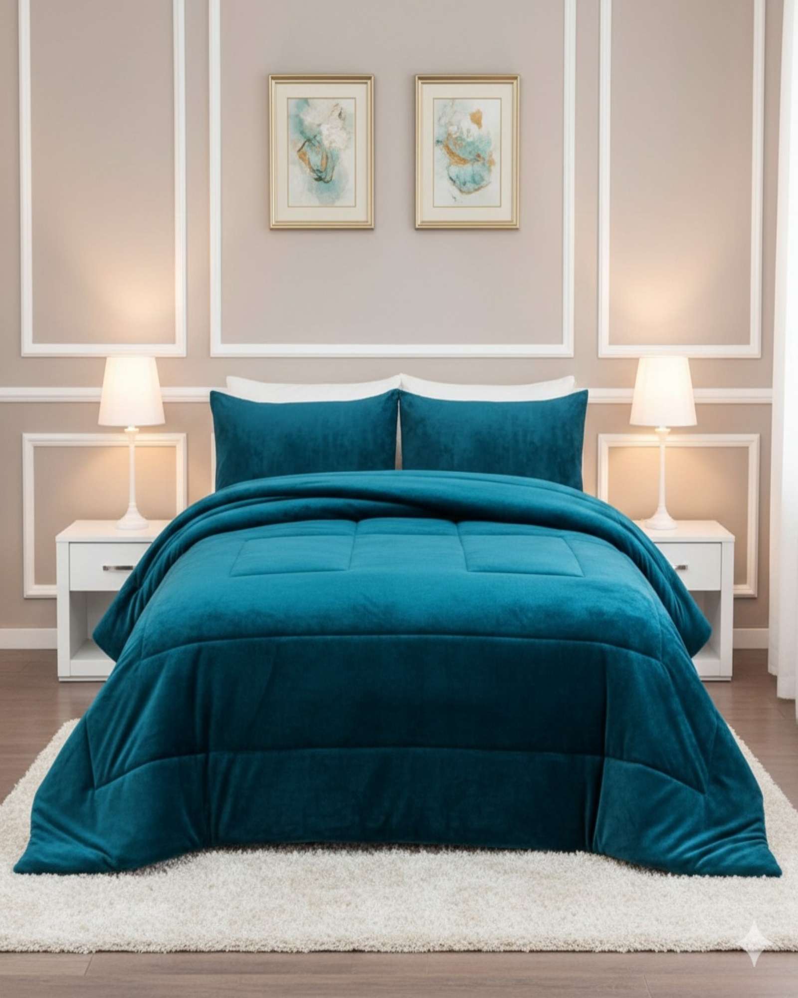 Imac Hogar - Cubrecama Plush Con Chiporro De Invierno 2 Plazas