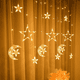 thumbnail image 3 of Luces Navideñas Solares Led Lunas Y Estrellas Deco Navidad, 3 of 4