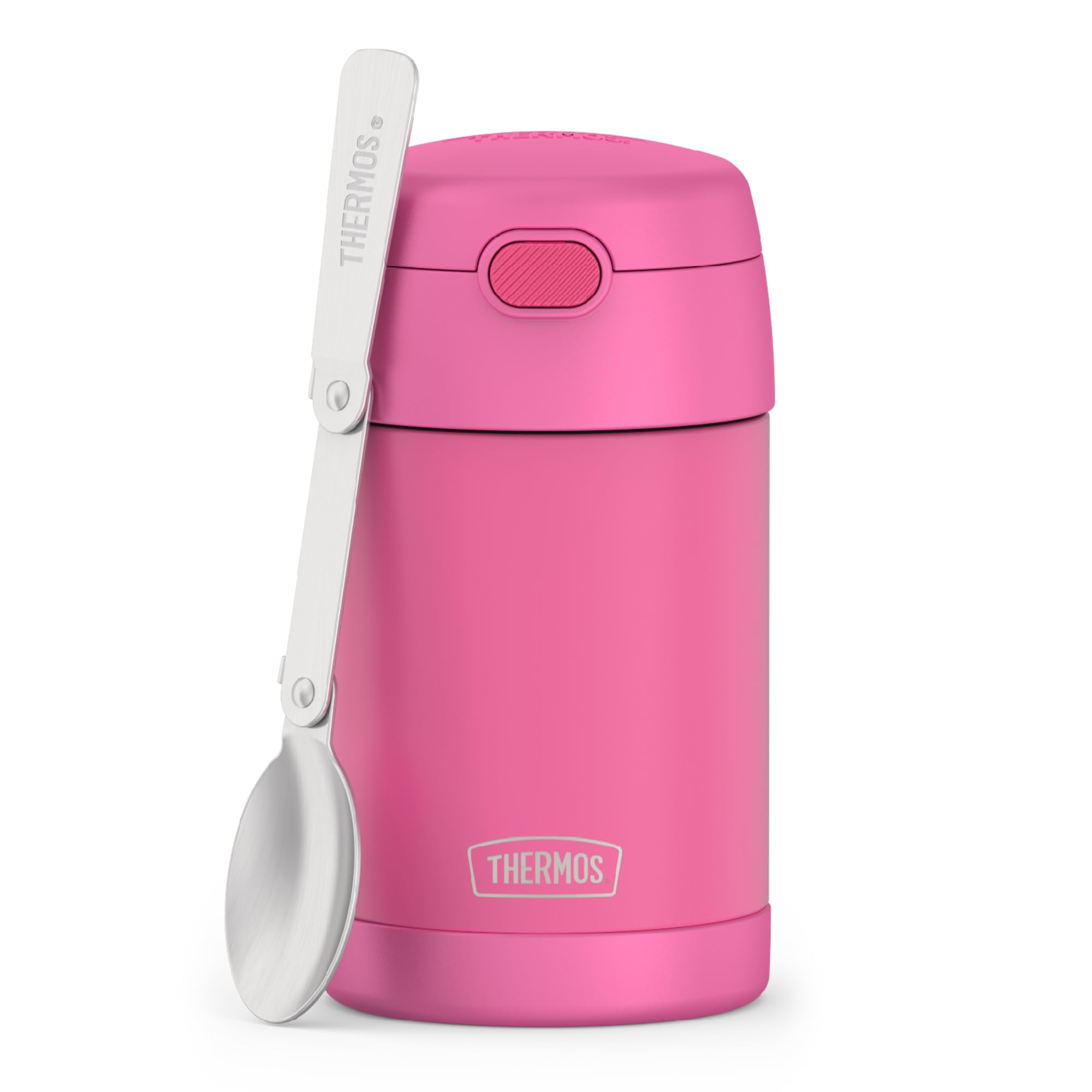 Tarro De Comida Thermos Funtainer De Acero Inoxidable, 473 Ml, Rosa Neón