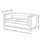 thumbnail image 3 of Sofa Lino Roma 2 Cuerpos Gris Oscuro, 3 of 3