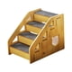 thumbnail image 4 of Escaleras De Madera Para Mascotas, 4 Escalones, Rampa Para Perros, Suave, Para Cama De Perro Pequeña, Para El Coche, Cama Y Hogar, 4 of 5