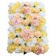 thumbnail image 1 of Seda artificial Falsa Rosa Flor de boda Fondo de escenario Decoración Amarillo claro, 1 of 5