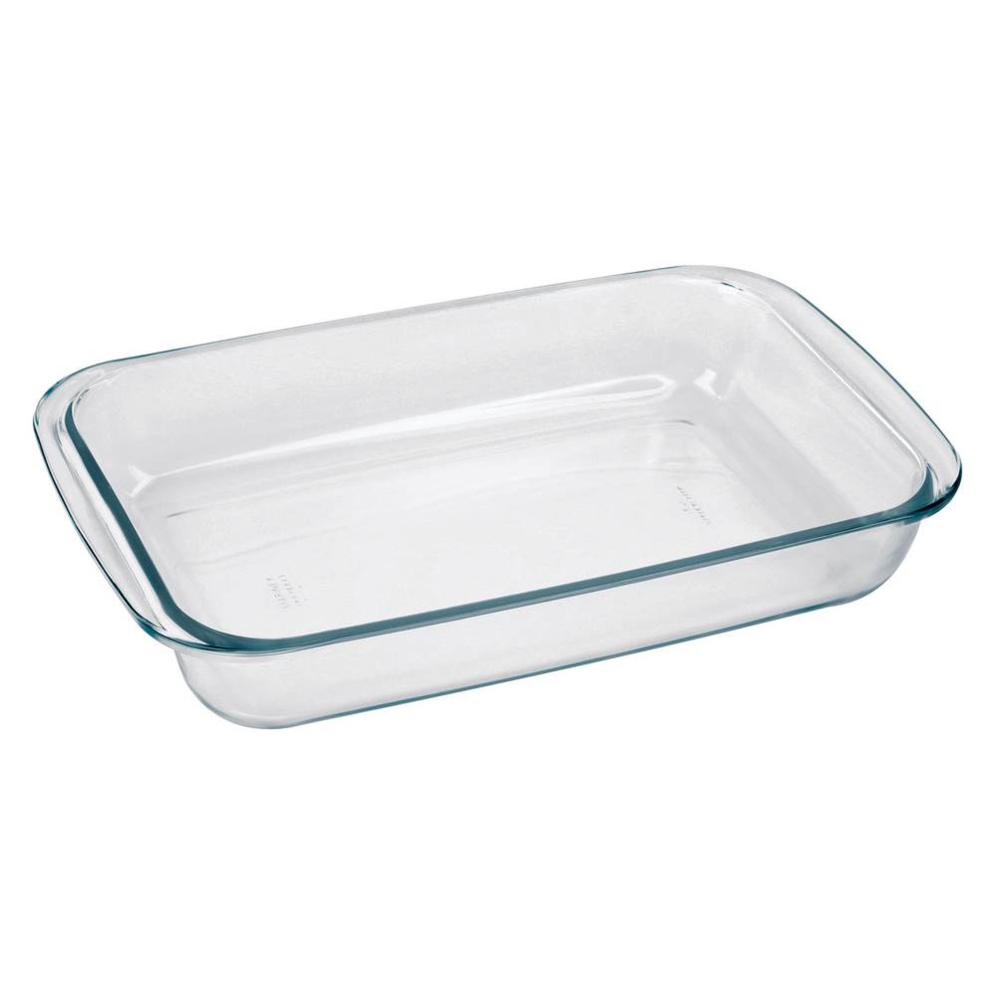 Asadera Rectangular De Vidrio 1.6L Pequeña Transparente