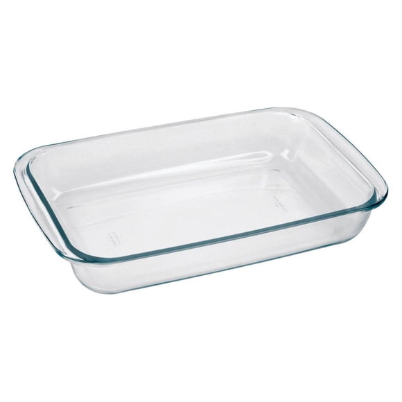 Asadera Rectangular De Vidrio 1.6L Pequeña Transparente