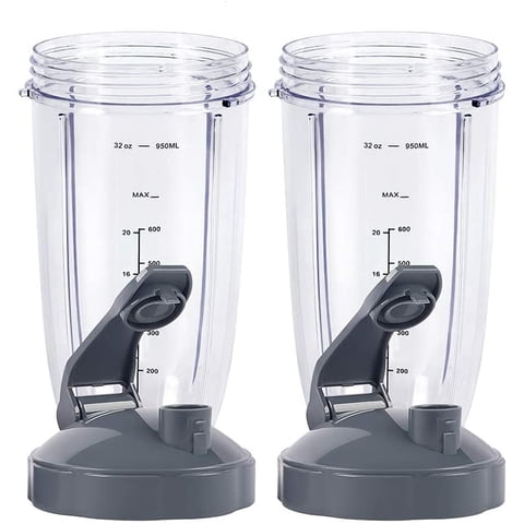 Gahselec - Tazas Para Licuadora Nutribullet, Taza De 32Oz Con Tapa Abatible Para Llevar Compatible Con Nutribullet 6