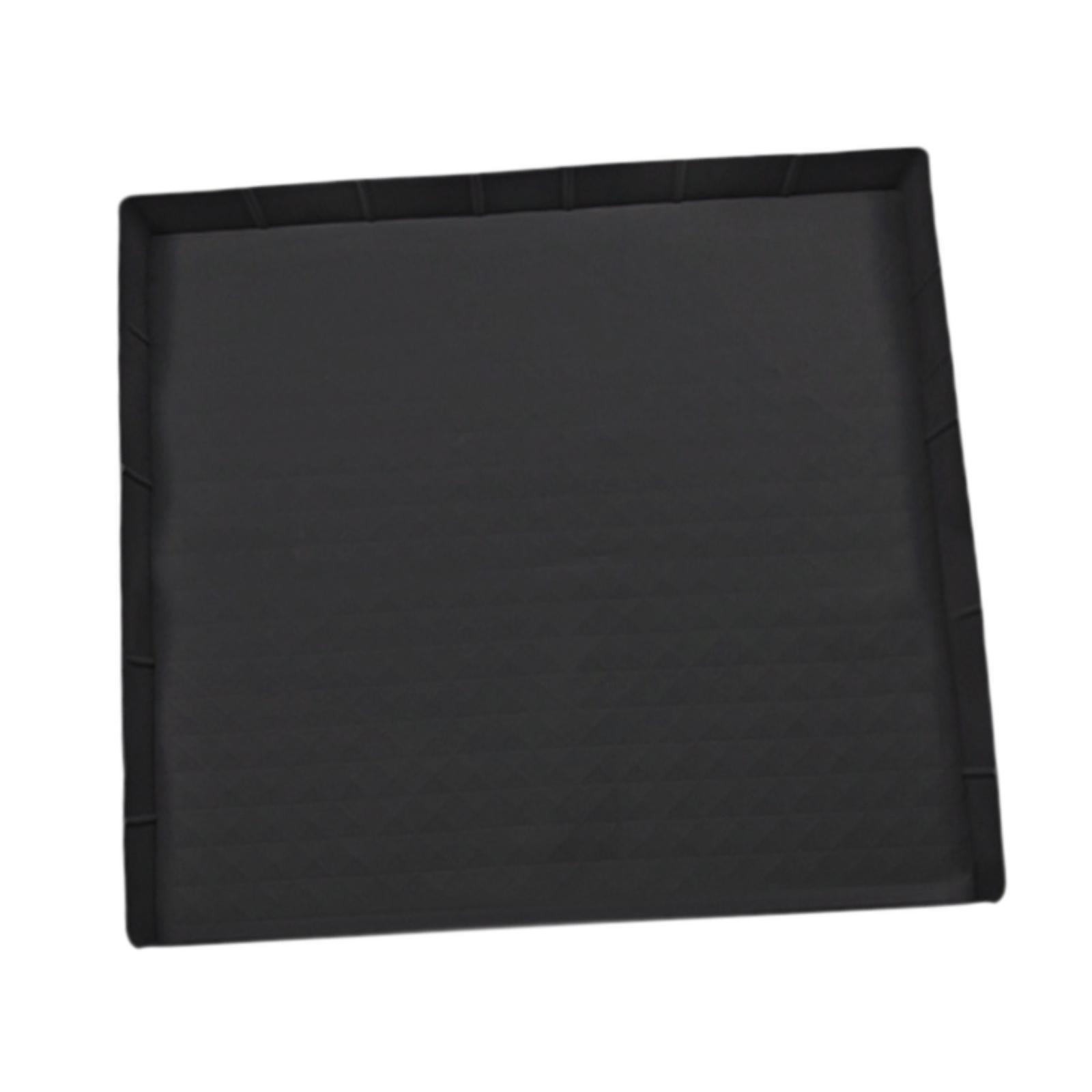 Magideal - Alfombra De Protección De La Lavadora, Almohadilla De Lavadora, Alfombra De Trabajo Versátil, 59.9 X 59.9 Cm, Para Inodoro, Baño, Lavandería, En Casa Negro