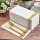 thumbnail image 2 of Toallas Desechables Para Invitados Paquete De 200 Unidades Blanco dorado, 2 of 7
