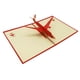 thumbnail image 2 of Tarjeta De Felicitación De Avión 3D Multifuncional Para Regalo De Graduados, 5.1 X 6.3 Pulgadas, Color Rojo, 2 of 5