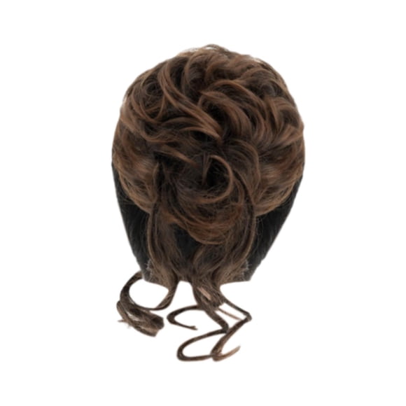 Moño De Pelo Sintético Despeinado Con Clip Para Cabeza Esférica Que Le Da Volumen Al Moño Para Niñas