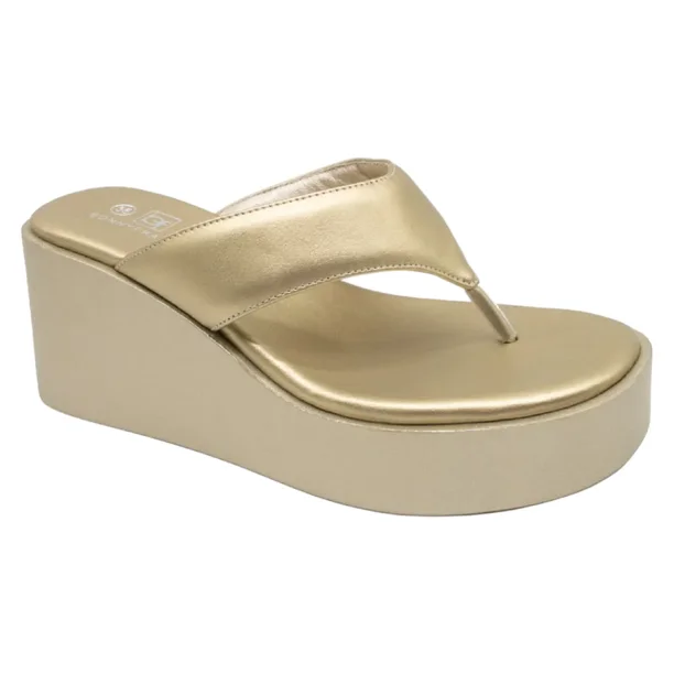 Sandalia Mujer Dorada Glam Rise Bonnyfranco