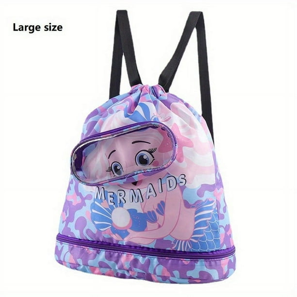 Swimming Bag Children Dry And Wet Separation Waterproof Storage Bag Male And Female Children's Sports Portable Cute Cartoon Beach Backpack