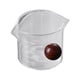 thumbnail image 3 of Jarra De Doble Boquilla Taza Medidora De Vidrio Vaso Leche Bar Café, 3 of 3