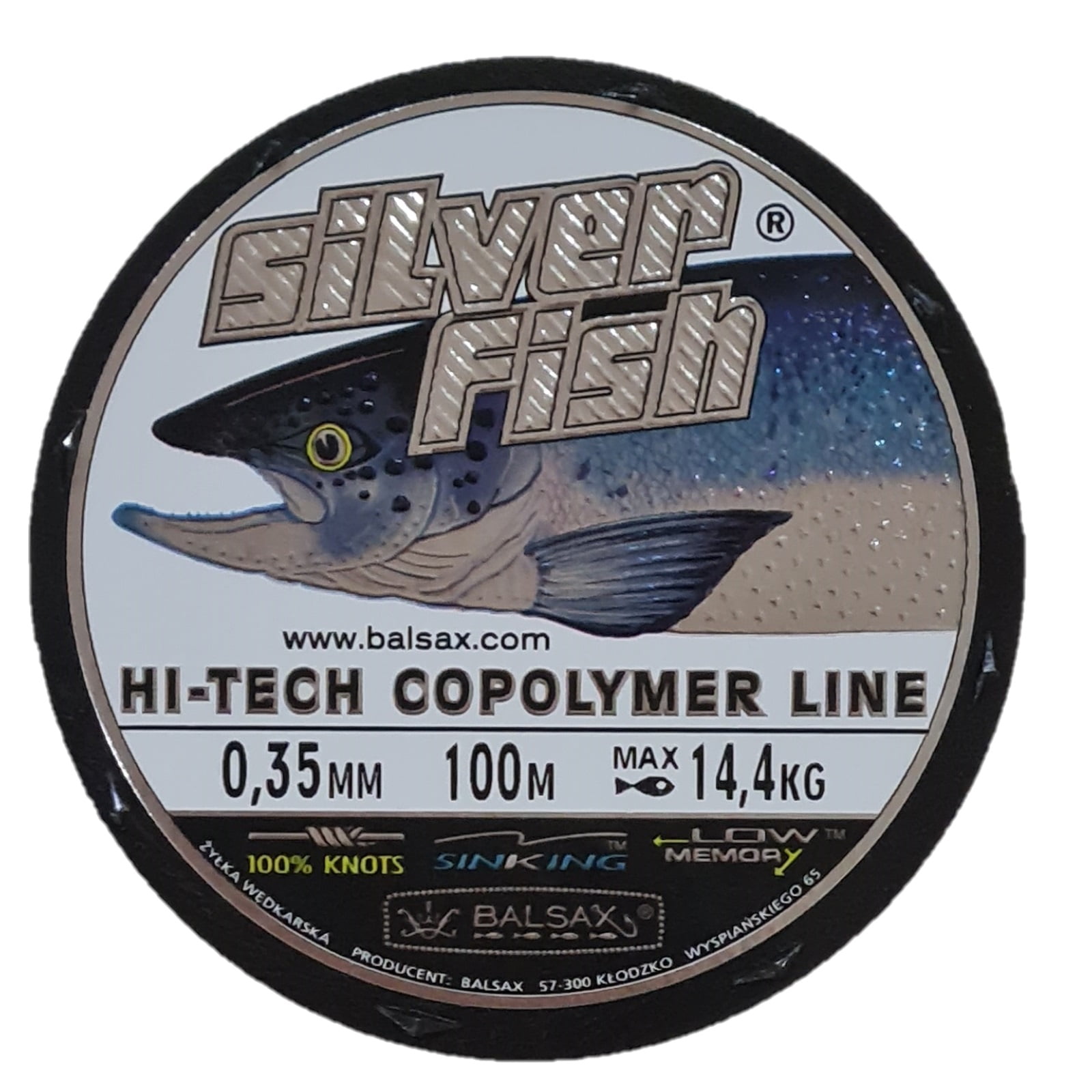 Balsax - Nylon Pesca Silver Fish 0,35mm 100mts 14,4kg Blue