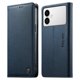 thumbnail image 1 of Funda Billetera de Cuero para [Samsung Galaxy S26 Edge], Bloqueo RFID, Tarjetas y Soporte Azul, 1 of 5