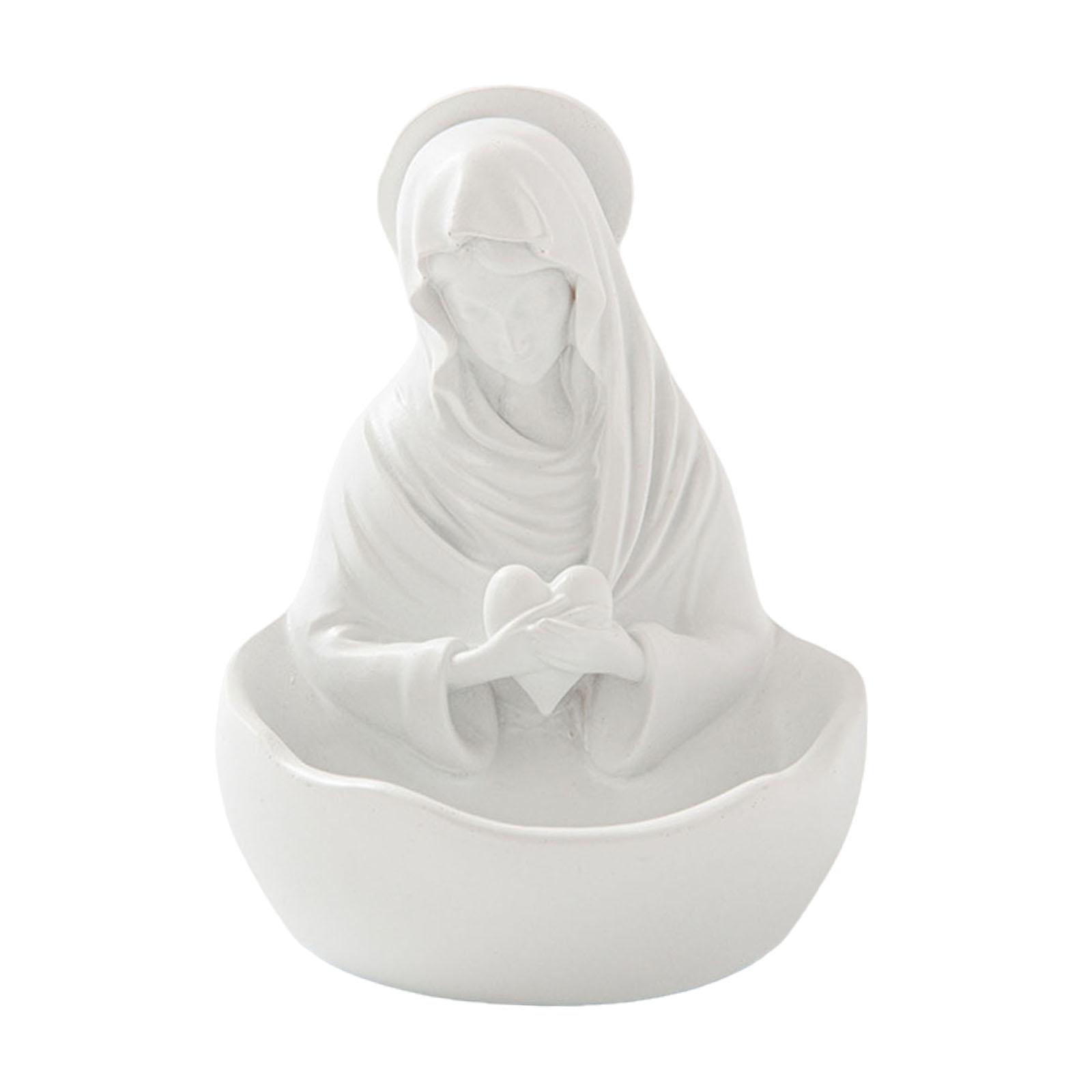 Bothyi - Cuenco Para Llaves Con Estatua De La Virgen María, Bandeja Decorativa Creativa Para La Mesa De Entrada, Dormitorio, Estilo C
