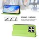 thumbnail image 3 of Funda Billetera con Soporte para Xiaomi 14T Bloqueo RFID Plegable Verde claro, 3 of 6