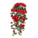 thumbnail image 1 of Estilo Rural Flor De Rosa Artificial Fiesta En Casa Decoración Para Colgar En La Pared De Boda-Rojo, 1 of 1