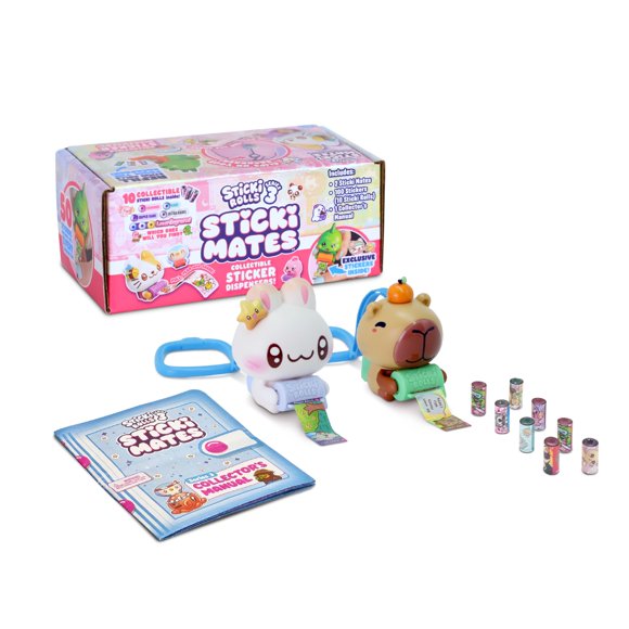 Dispensador de Pegatinas STICKI ROLLS Mates – Pack de 2, 5+ años