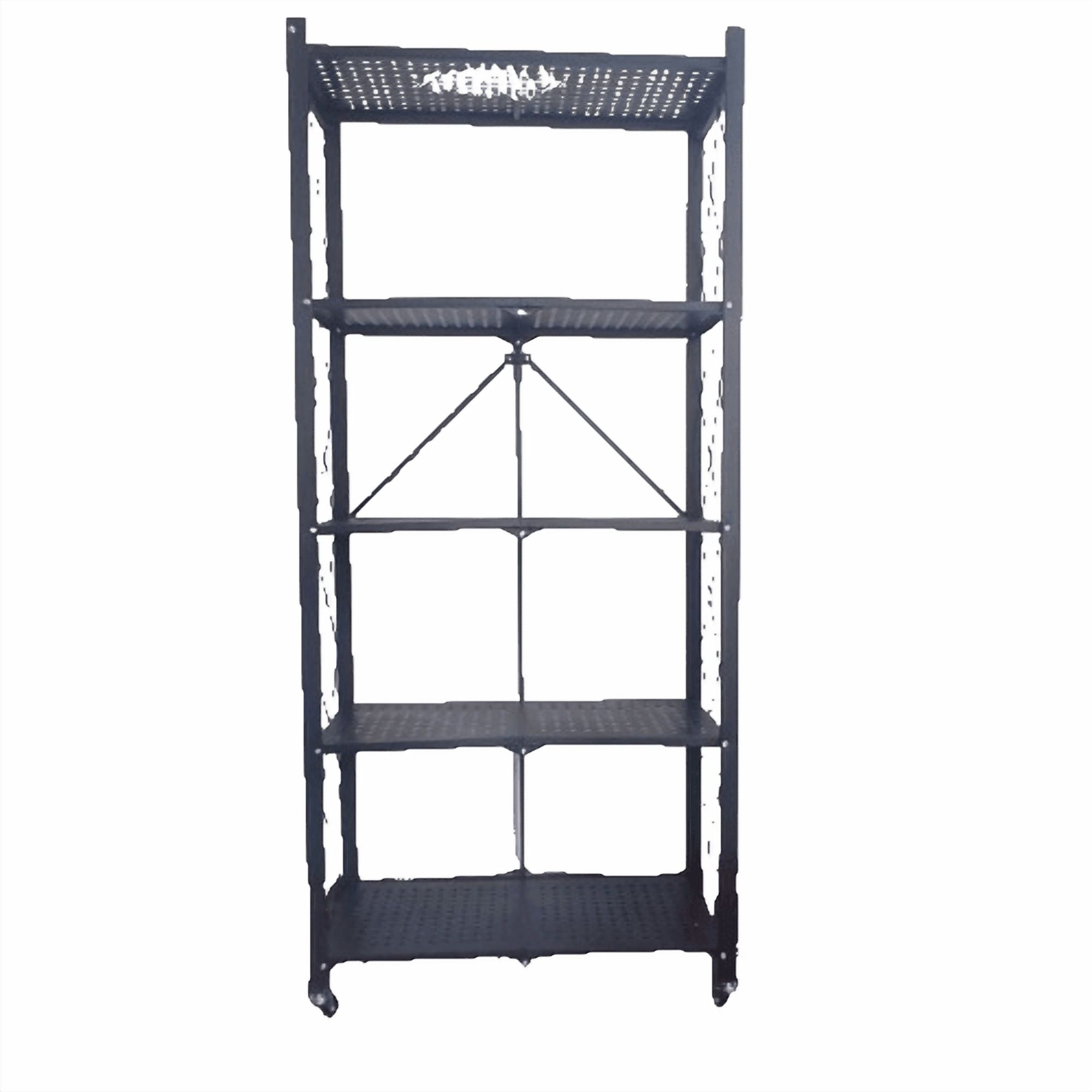 Metalbrein - Estante Metálico Plegable Con Ruedas 162x71x34cm - 250kg
