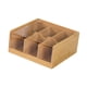 thumbnail image 3 of Caja Organizadora de Té Bambú con Compartimentos Múltiples Y Tapa Abatible Contenedor para Bolsas de Té Y Café Organizador para Encimera Suficiente Pa 6 cuadrículas, 3 of 5
