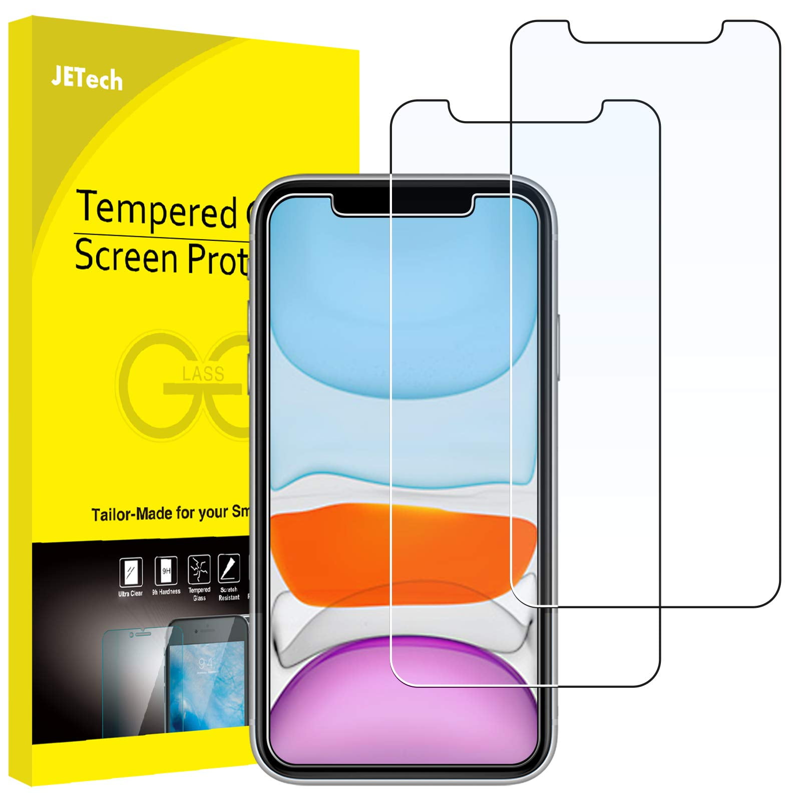 Protector De Pantalla Jetech De Cristal Templado Para Iphone 11/xr De 6.1 Pulgadas
