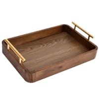 Magideal - Bandejas De Maciza Para Servir Desayuno, Vajilla, De De Té, Bandeja De De , Bandeja De Aperitivos, Bandeja Rectangular Para M