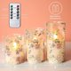 thumbnail image 5 of Velas sin llama MELTONE Rose Love Theme Glass Pink LED x3, 5 of 8