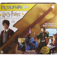 Pictionary Air Harry Potter Family Drawing Game, Wand Pen, 112 Cartas De Pistas De Doble C Mattel Mattel Games