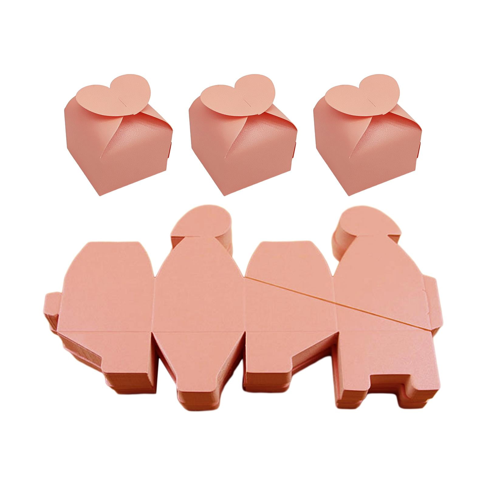 Bothyi - 50 Cajas De Dulces De Boda, Cajas De Regalo Para El Día De San Valentín, Cumpleaños, Color Rosa