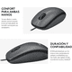thumbnail image 3 of Mouse Logitech M90 alámbrico usb negro, 3 of 3