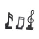 thumbnail image 4 of Escultura De Resina De Adorno De Símbolo De Música Creativa De 3 Uds Para Recuerdos De Oficina Negro, 4 of 5