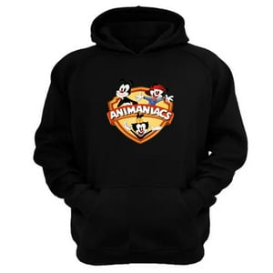 Genérico - Polerón Canguro Animaniacs Dibujos Animados Negro Talla L Unisex