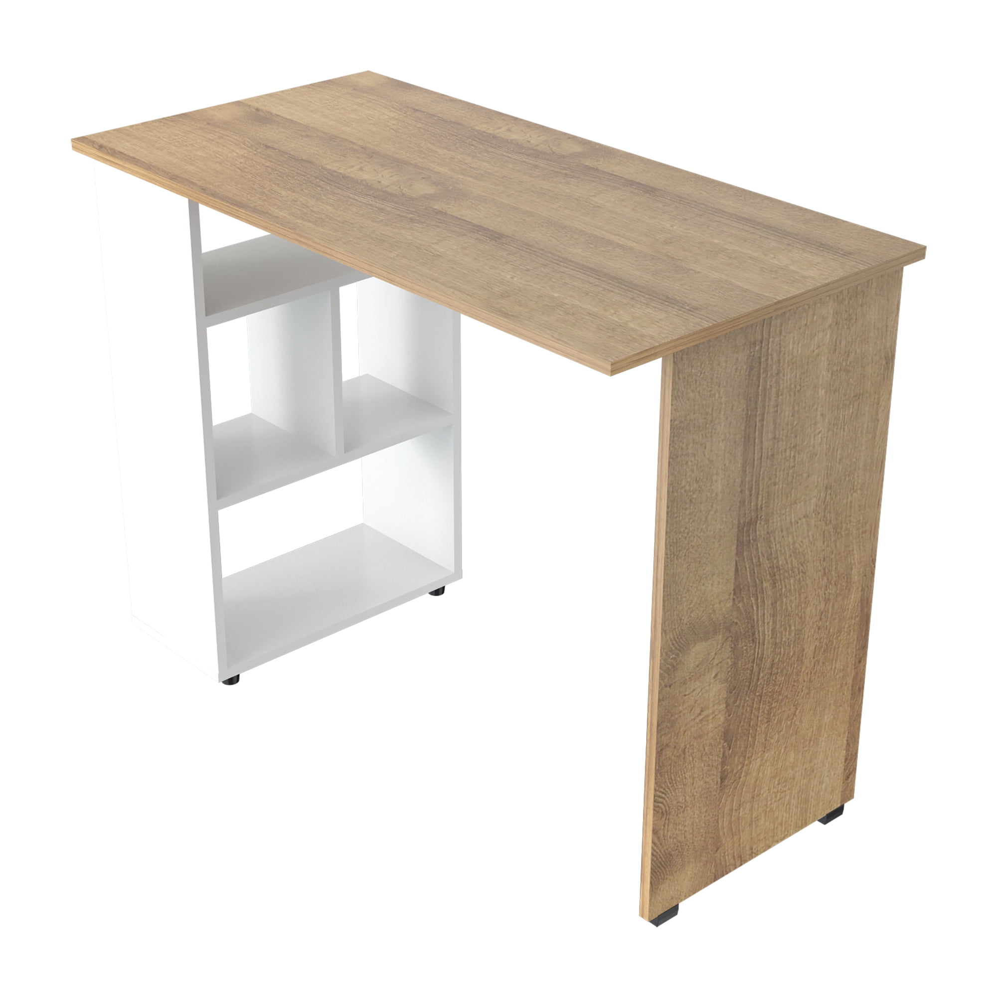 Inval - Escritorio Amaretto-blanco 75x100x50cm Es9903