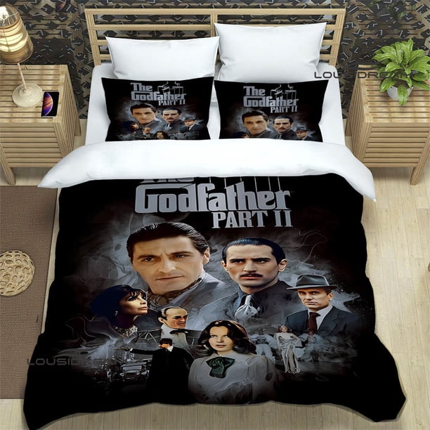 v1949 Bed Sheets The Godfather printed Bedding Sets exquisite bed supplies set duvet cover bed comforter set bedding set luxury birthday gift 3-Piece Bedding Set (1 Duvet Cover + 2 Pillow Shams) Bed S
